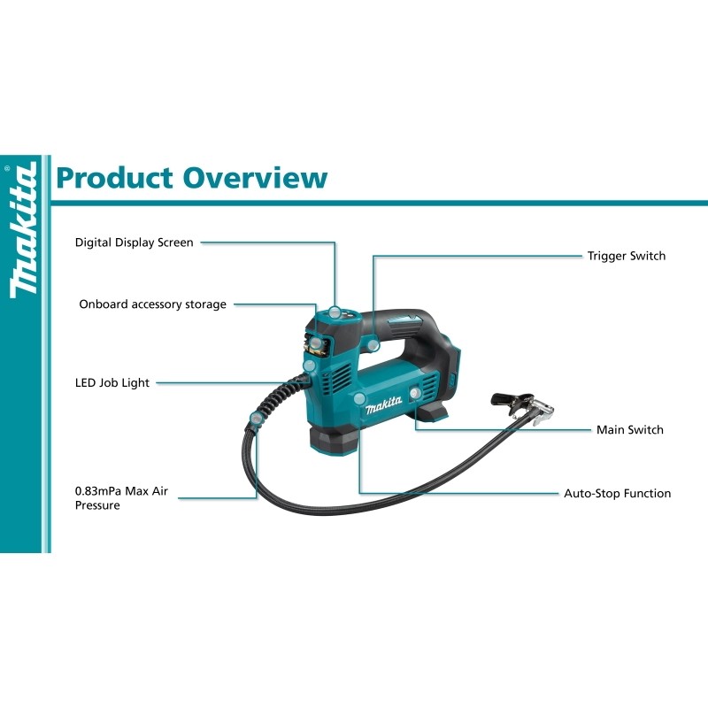 משאבת ניפוח אוויר DMP180Z גוף בלבד – תמונה 2
