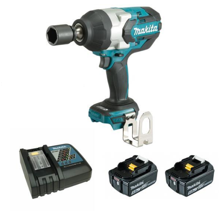 מפתח אימפקט "½ DTW1002RGE 18V עם 2 סוללות 6Ah ומטען – תמונה 4