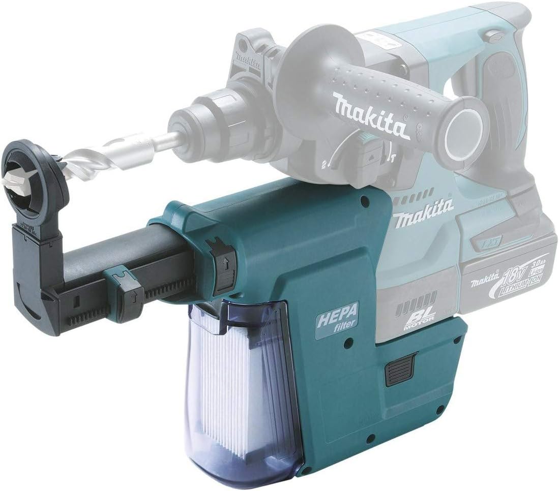 שואב אבק DX06 מתחברת לפטישון מדגם MAKITA DHR242 – תמונה 2